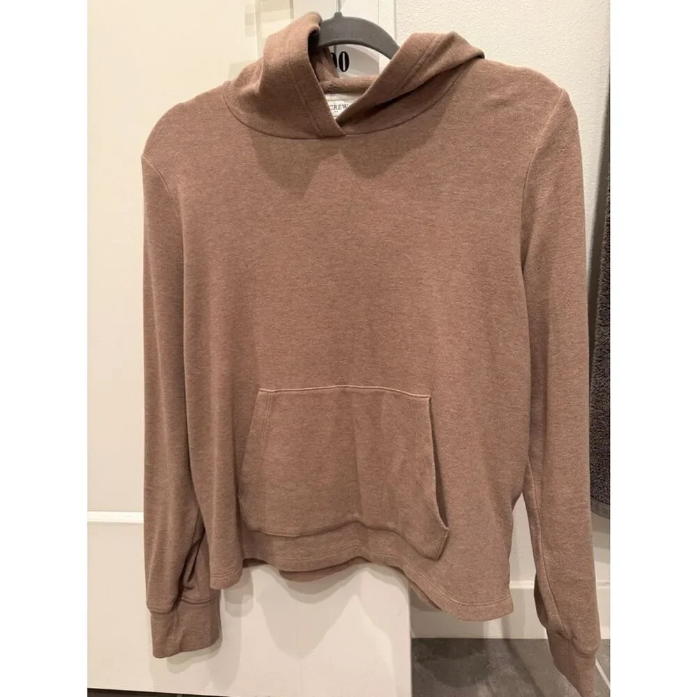 J. Crew Women’s Hooded Pullover in Light Taupe